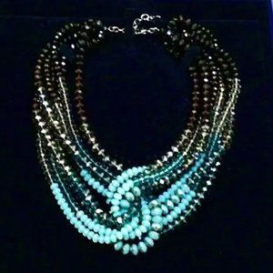 Vintage Swarovski Crystal Multi Bead Necklace